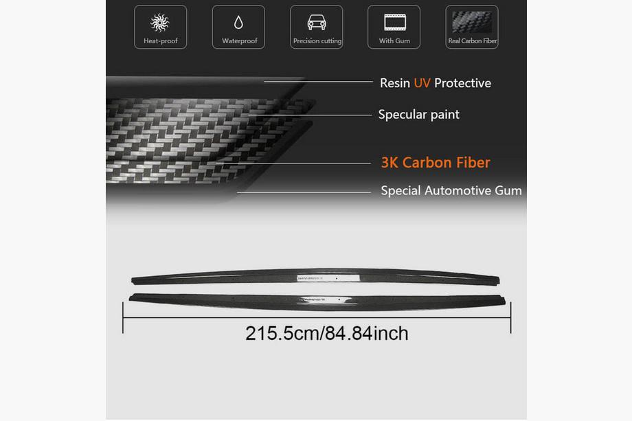 BMW 5 Series F10/F11 2010–2016 Cubiertas de Umbral (para faldones laterales M-Sport/M5, Carbono) Foto 6