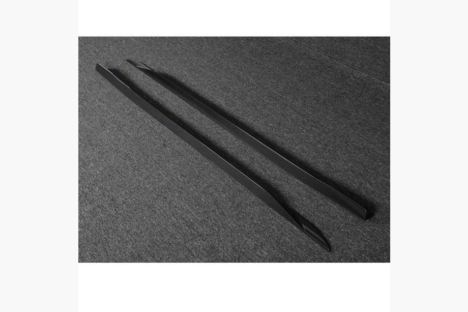 BMW 5/i5 Series G60/G60E/G61 2023- Extensiones de faldones laterales (para M-Sport, Carbono) Foto 4