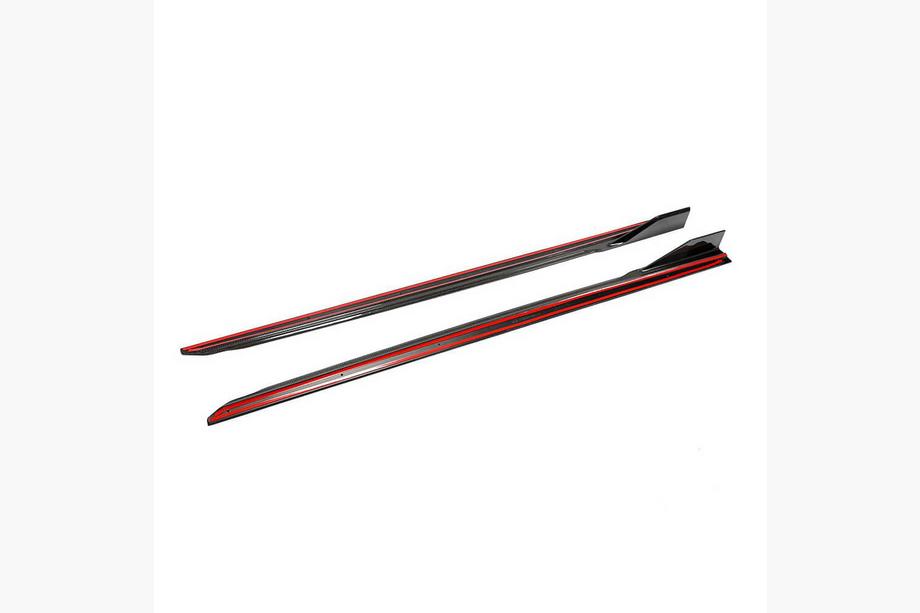 BMW 6 Series G32 2017- Extensiones de faldones laterales (para M-Sport, Carbono) Foto 3