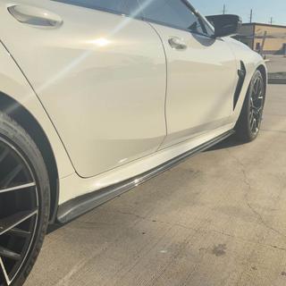 Extensiones de faldones laterales V1 (para G16 M-Sport/F93 M8, Carbono) BMW 8 Series G14/G15/G16 2018- foto 4