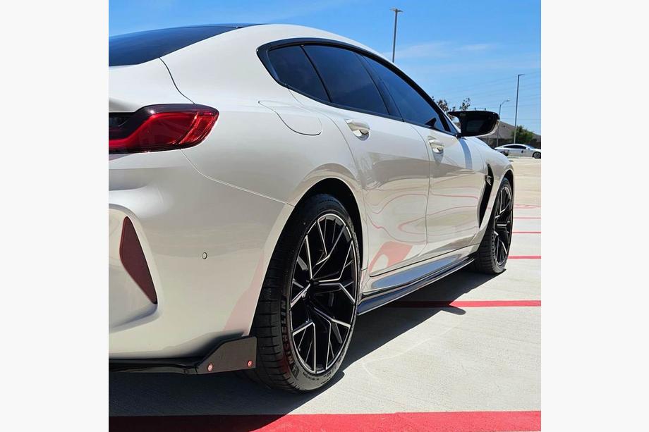 BMW 8 Series G14/G15/G16 2018- Extensiones de faldones laterales V1 (para G16 M-Sport/F93 M8, Carbono) Foto 3