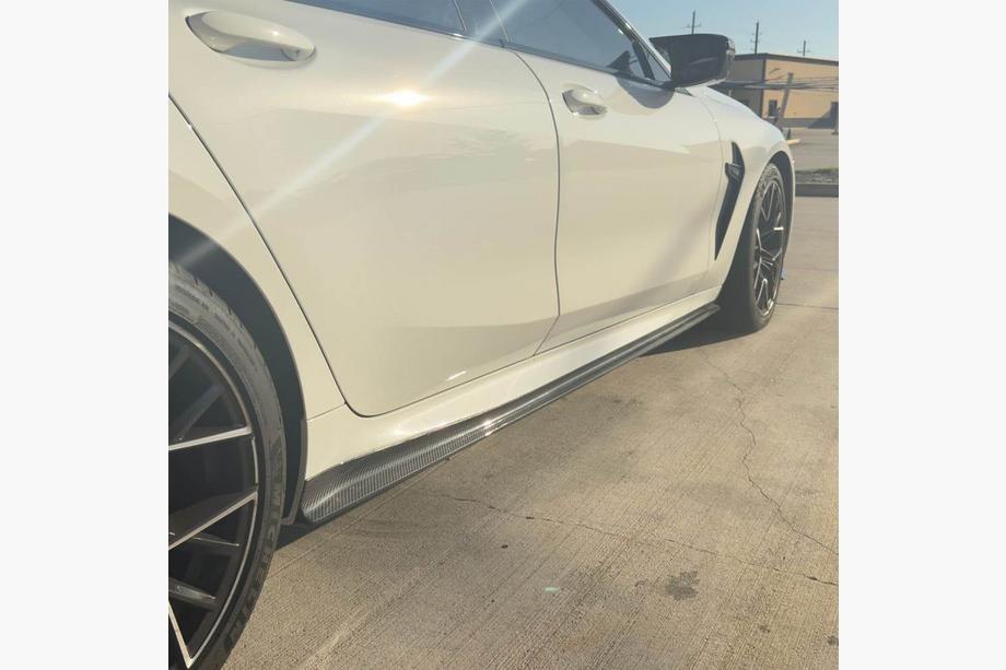 BMW 8 Series G14/G15/G16 2018- Extensiones de faldones laterales V1 (para G16 M-Sport/F93 M8, Carbono) Foto 4