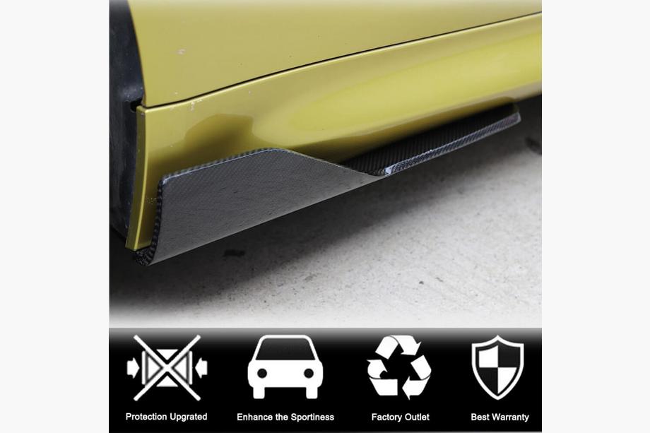 BMW 4 Series F32/F33/F36 2012-2020 Extensiones de faldones laterales V4 (para F82/F83, Carbono) Foto 3