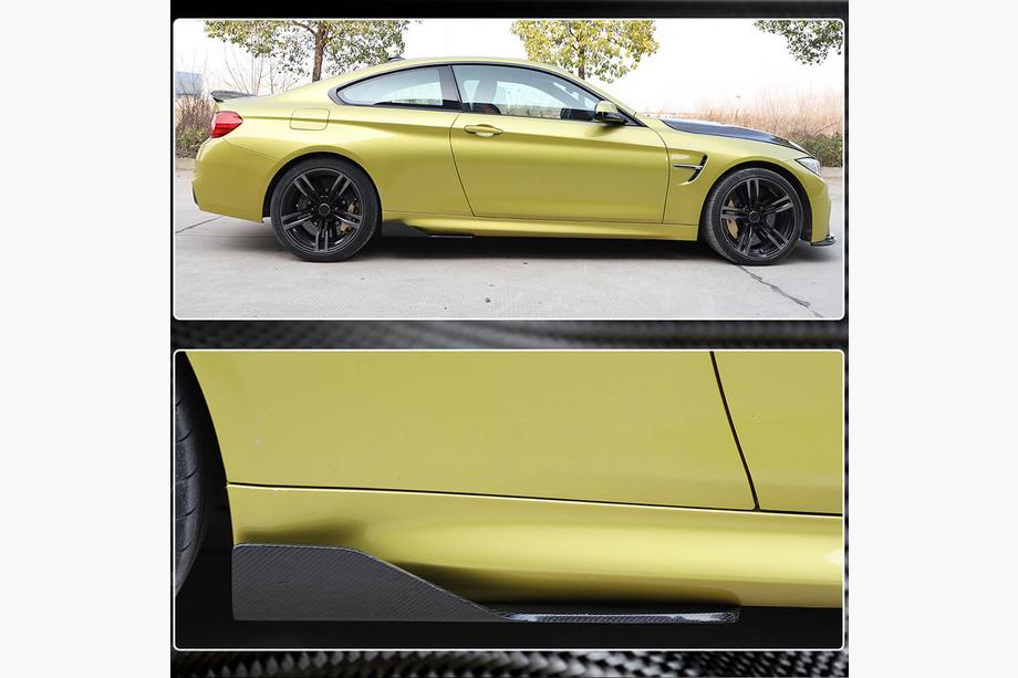BMW 4 Series F32/F33/F36 2012-2020 Extensiones de faldones laterales V4 (para F82/F83, Carbono) Foto 4