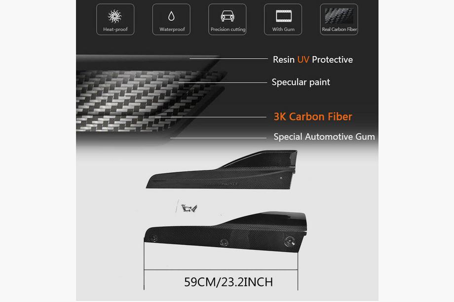 BMW 4 Series F32/F33/F36 2012-2020 Extensiones de faldones laterales V4 (para F82/F83, Carbono) Foto 6