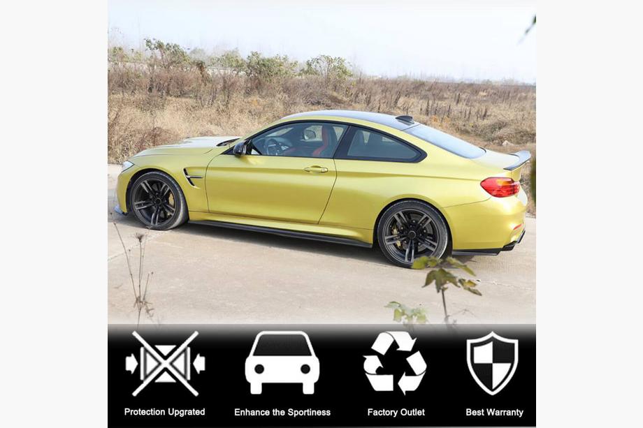 BMW 4 Series F32/F33/F36 2012-2020 Extensiones de faldones laterales V3 (para F82/F83, Carbono) Foto 2