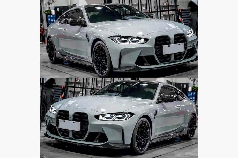 BMW 3 Series G20/G21 2018- Extensiones de faldones laterales V2 (para G80, Carbono) Foto 2