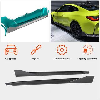 Extensiones de faldones laterales V2 (para G82/G83, Carbono) BMW 4 Series G22/23/26 2020- foto 2