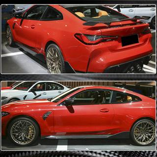 Extensiones de faldones laterales V2 (para G82/G83, Carbono) BMW 4 Series G22/23/26 2020- foto 4