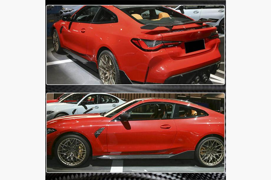 BMW 4 Series G22/23/26 2020- Extensiones de faldones laterales Dry Carbon V2 (para G82/G83) Foto 4