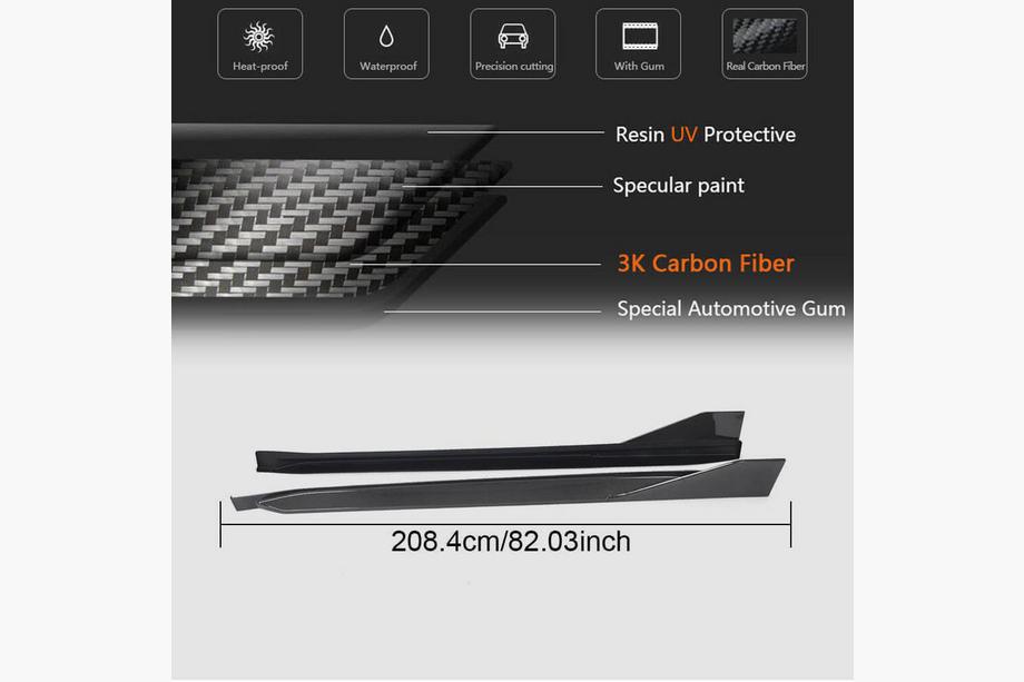 BMW 4 Series G22/23/26 2020- Extensiones de faldones laterales Dry Carbon V2 (para G82/G83) Foto 6