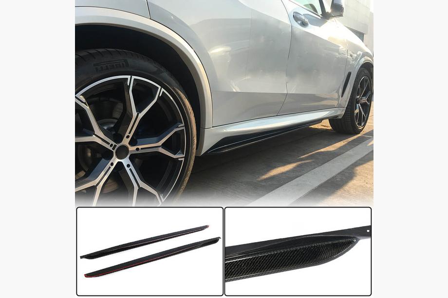 BMW X5 G05 2019–2026 Extensiones de faldones laterales Carbono V1 (Carbono real) Foto 1
