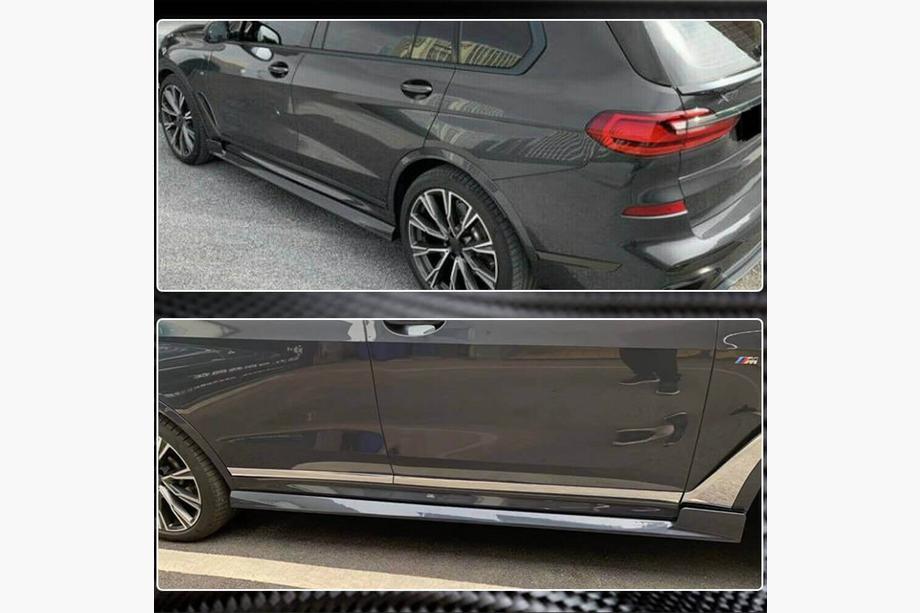 BMW X7 G07 2019- Extensiones de faldones laterales (para M-Sport, Carbono) Foto 11