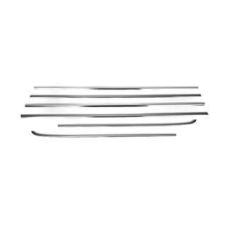 Molduras exteriores de ventanas acero inoxidable (6 piezas) SsangYong Kyron 2005-2014 foto 2