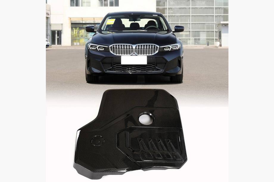 BMW Serie 5 G30/G31 2017–2023 Cubierta de motor Dry Carbon (2021-2023) Foto 1