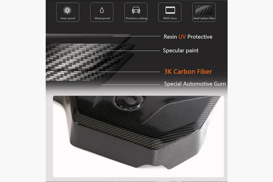 BMW Serie 5 G30/G31 2017–2023 Cubierta de motor Dry Carbon (2021-2023) Foto 2