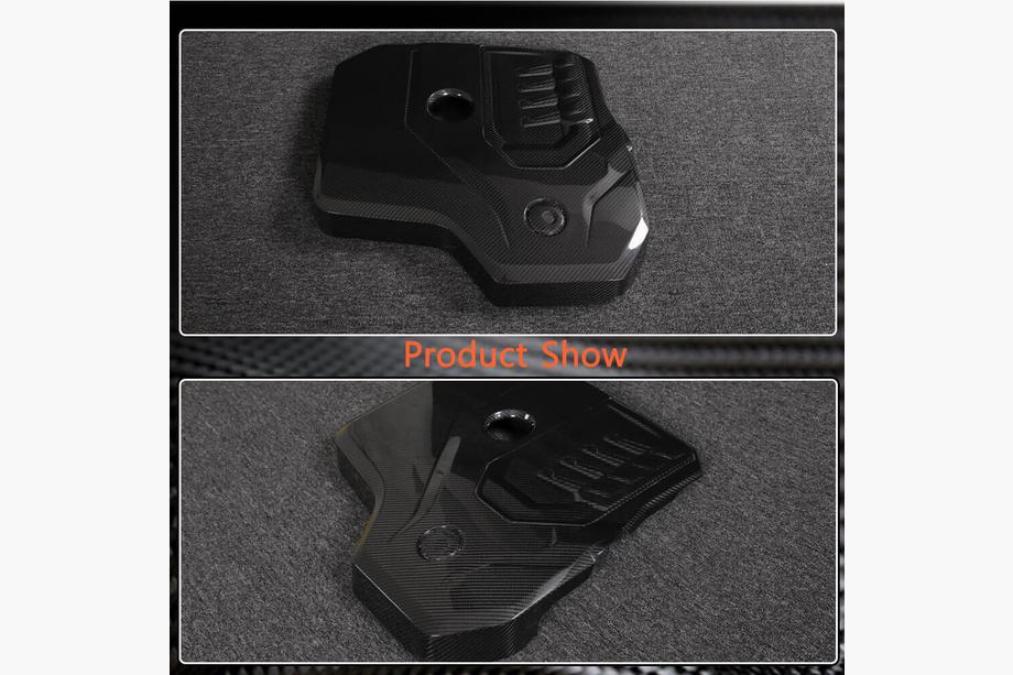 BMW Serie 5 G30/G31 2017–2023 Cubierta de motor Dry Carbon (2021-2023) Foto 4