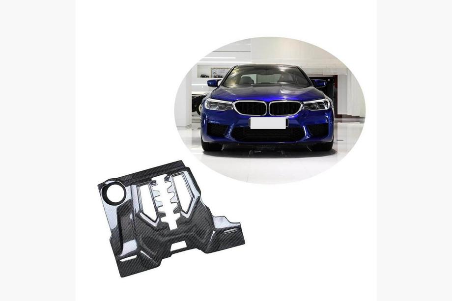 BMW Serie 5 G30/G31 2017–2023 Cubierta de motor de carbono (para F90) Image