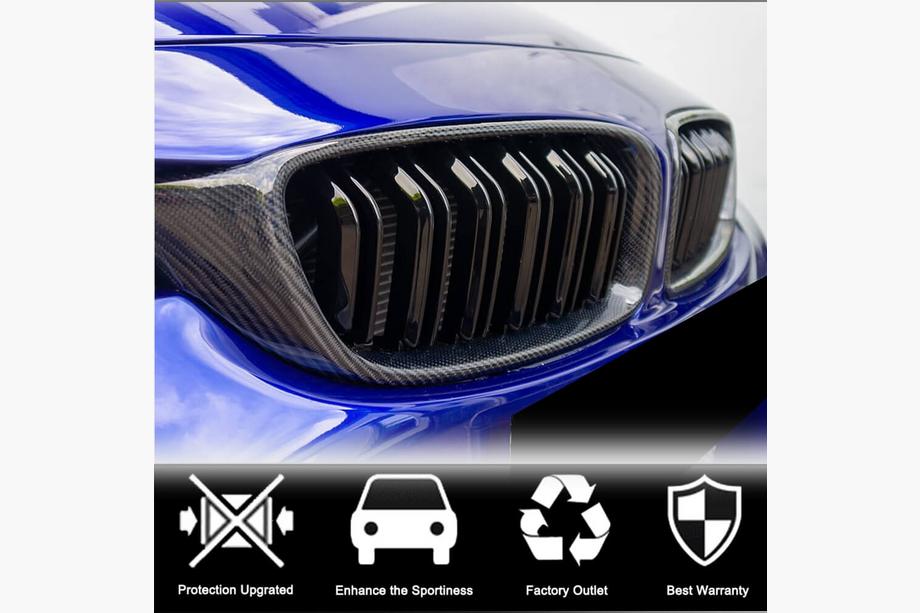 BMW 3 Series F30/F31 2012-2019 Riñoneras M-Look V1 (Carbono) Foto 2