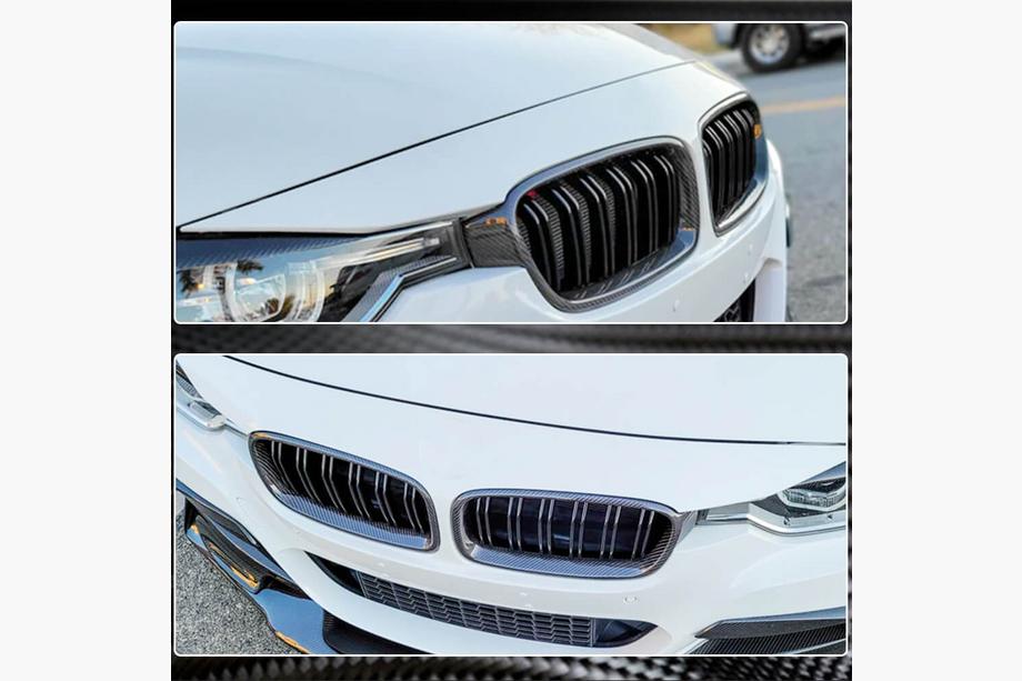 BMW 3 Series F30/F31 2012-2019 Riñoneras M-Look V1 (Carbono) Foto 4