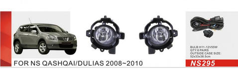 Nissan Qashqai 2007-2010 Faros antiniebla (Kit completo) foto 1