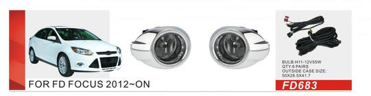Ford Focus III 2011-2017 Faros antiniebla (2011-2015, Halógenos) foto 2