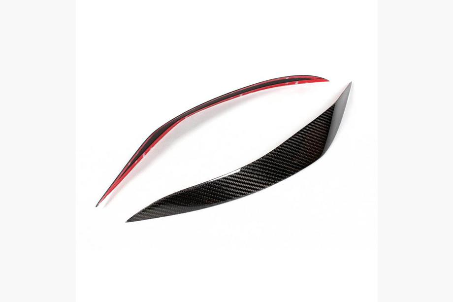 BMW 5 Series F10/F11 2010–2016 Pestañas para faros (2010-2013, Carbono) Foto 4
