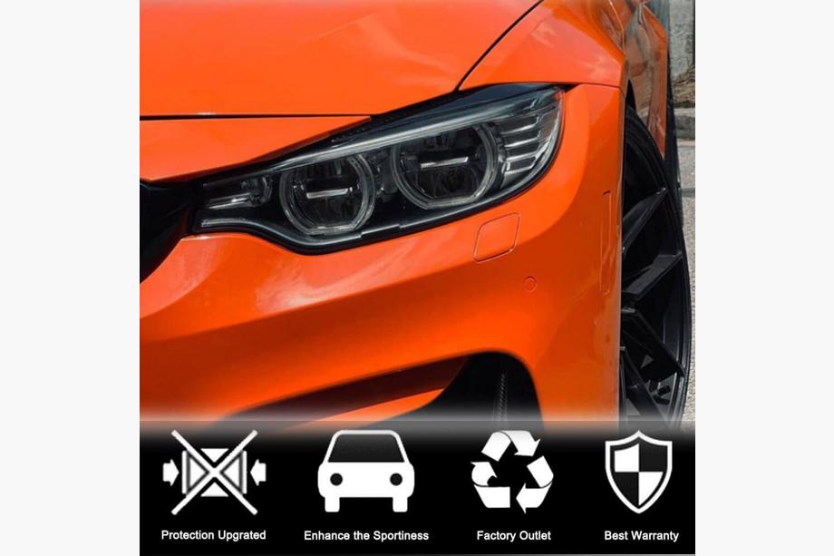 BMW 3 Series F30/F31 2012-2019 Pestañas de faros V1 (para F80, Carbono) Foto 2