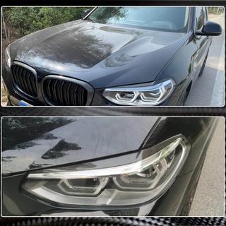 Pestañas para faros (2018-2021, Carbono) BMW X3 G01 2018- foto 4