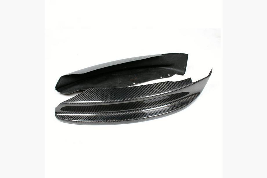 BMW 1 Series E81/E82/E87/E88 2004-2011 Extensiones Flap para Parachoques Delantero (para E82/E88 M-Sport, Carbono) Foto 4