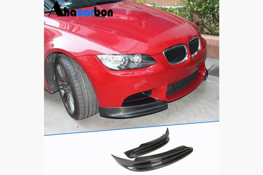 BMW 3 Series E90/E91 2005-2011 Extensiones Flap para Parachoques Delantero (para E90 2008-2011 Base, Carbono) Foto 1