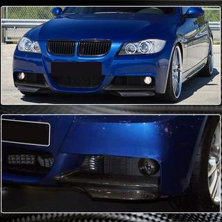 Flaps para parachoques delantero (para E90 2005-2008 M-Sport, Carbono) foto 3