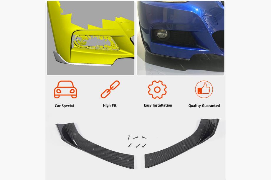 BMW 3 Series F30/F31 2012-2019 Labio delantero Flap FRP V2 (para M-Sport) Foto 3