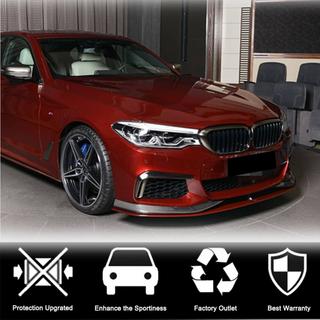 Flaps de parachoques delantero V3 para M-Sport 2017-2020 Carbono foto 2