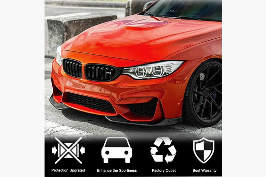 BMW 3 Series F30/F31 2012-2019 Labio delantero Flap V1 para parachoques (para F80, Carbono) Foto 2