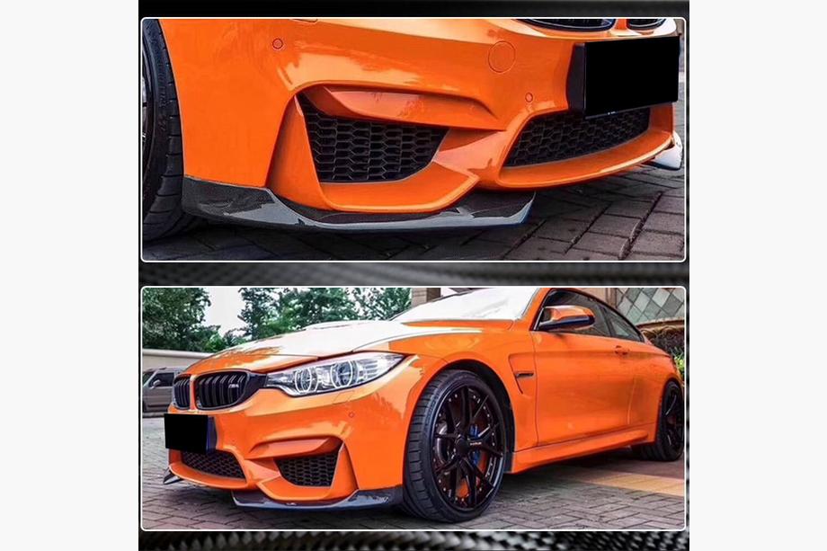 BMW 3 Series F30/F31 2012-2019 Labio delantero Flap V1 para parachoques (para F80, Carbono) Foto 4