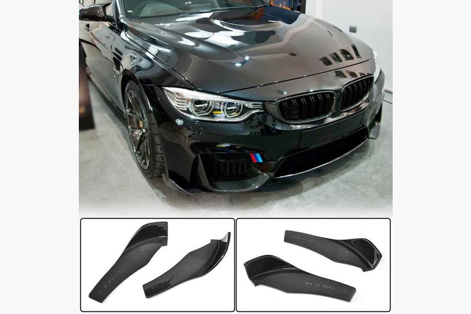 BMW 4 Series F32/F33/F36 2012-2020 Labio delantero Flap V1 para parachoques (para F82/F83, Carbono) Foto 1