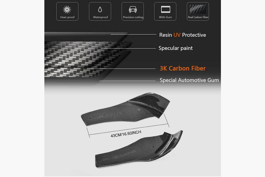 BMW 4 Series F32/F33/F36 2012-2020 Labio delantero Flap V1 para parachoques (para F82/F83, Carbono) Foto 6