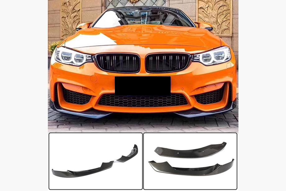 BMW 4 Series F32/F33/F36 2012-2020 Splitter delantero Flap V2 (para F82/F83, Carbono) Foto 1