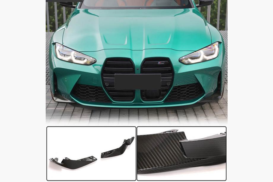 BMW 3 Series G20/G21 2018- Extensiones Flap para Parachoques Delantero (para G80, Carbono) Image
