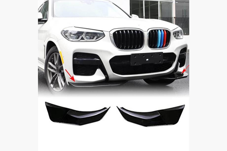 BMW X3 G01 2018- Aletas de parachoques delantero ABS V2 (para M-Sport original 2018-2021) Foto 1