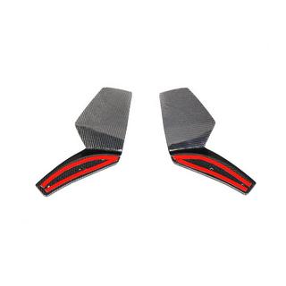 Flaps de Parachoques Delantero (2018-2022, Fibra de Carbono Real) foto 4