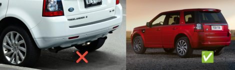 Land Rover Freelander II 2006–2014 Guardabarros Premium Originales (para Sport Edition, 4 uds) foto 3