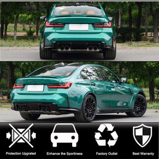 Extensión de parachoques trasero Flap V1 (para G80, Carbono) BMW 3 Series G20/G21 2018- foto 2