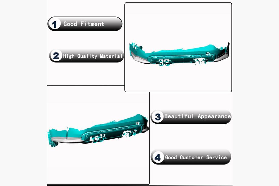BMW 3 Series G20/G21 2018- Extensión de parachoques trasero Flap V1 (para G80, Carbono) Foto 4