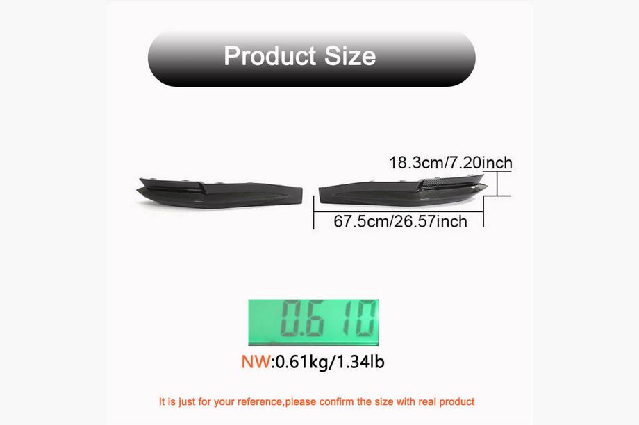 BMW 3 Series G20/G21 2018- Extensión de parachoques trasero Flap V3 (para G80, Carbono) Foto 6