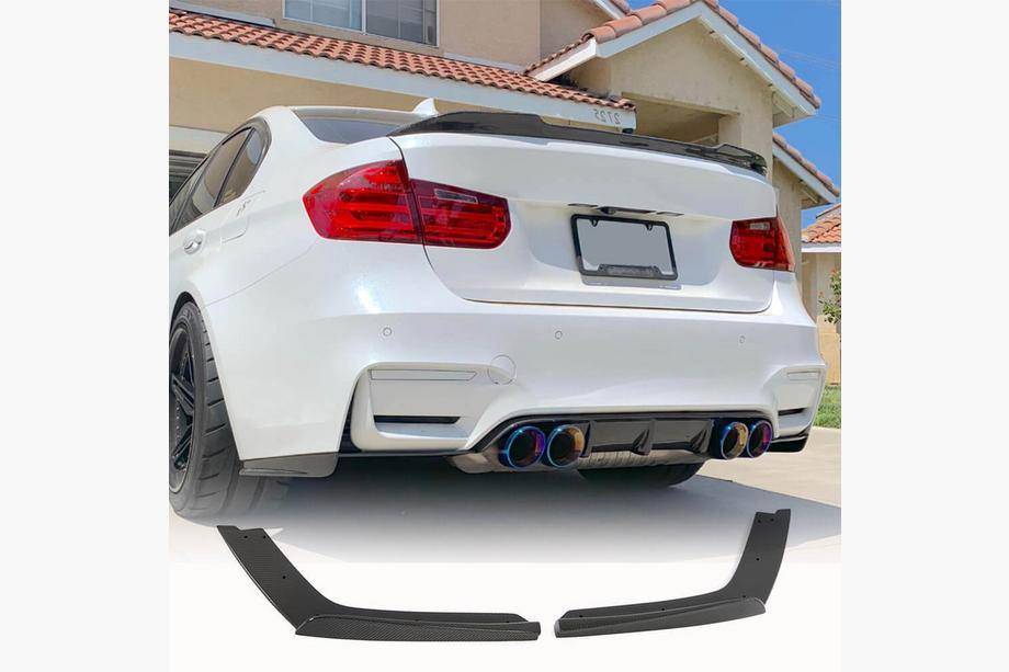 BMW 4 Series F32/F33/F36 2012-2020 Extensiones de parachoques trasero Flap V2 (para F82/F83, Carbono) Foto 1
