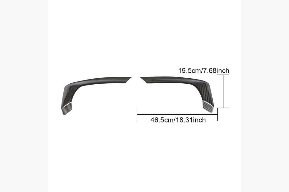 BMW Serie 5 G30/G31 2017–2023 Flaps de parachoques trasero en carbono (para M-Sport/M5 F90, Carbono) Foto 6