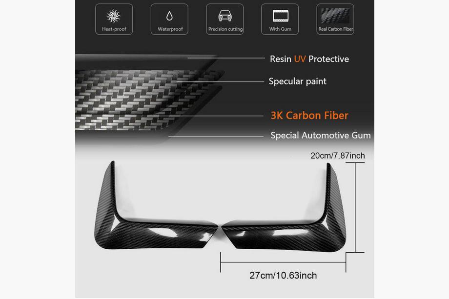 BMW 4 Series F32/F33/F36 2012-2020 Extensiones de parachoques trasero Flap V1 (para F82/F83, Carbono) Foto 6