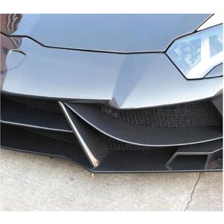 Cubiertas de labio de parachoques delantero de carbono Lamborghini Aventador 2011-2022 foto 3